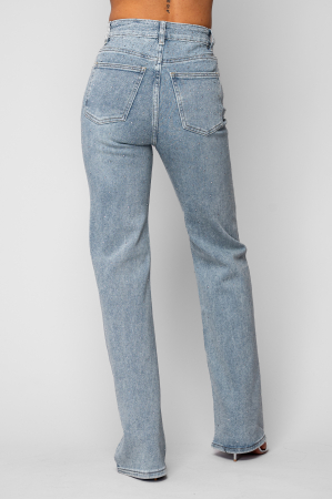 Light Blue rhinestone long jeans - Copie [2]