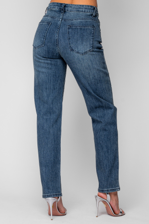 Blugi lungi cu strasuri Blue [2]