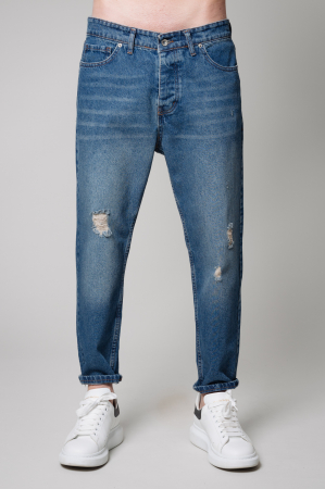 Blugi Lungi rupti Dark Blue [0]