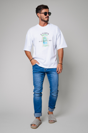 Blugi Lungi inchidere cu nasturi Blue [3]