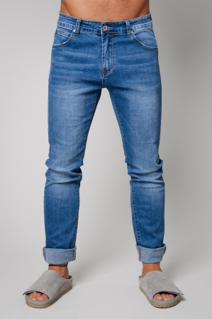 PROMOTII - Blugi Lungi inchidere cu nasturi Blue
