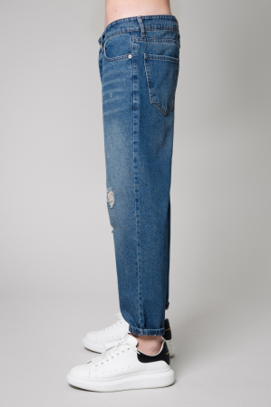 Blugi Lungi rupti Dark Blue [1]