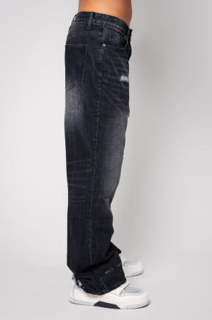Black long denim jeans [1]