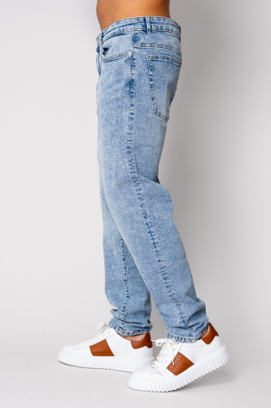 Regular Light Blue Stretchy Long Jeans [1]