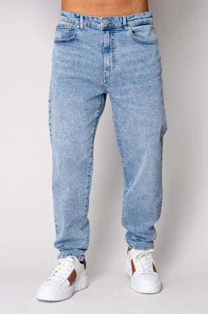 MEN - Regular Light Blue Stretchy Long Jeans
