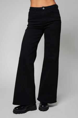 Blugi - Blugi lungi din denim largi  Black