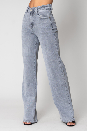 FEMEI - Blugi lungi regular din denim Light Grey