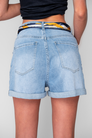Blue elastic short jeans - Copie [5]