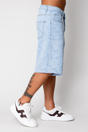 Men short Jeans printed Blue [2]