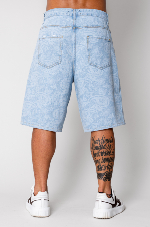 Men short Jeans printed Blue [3]