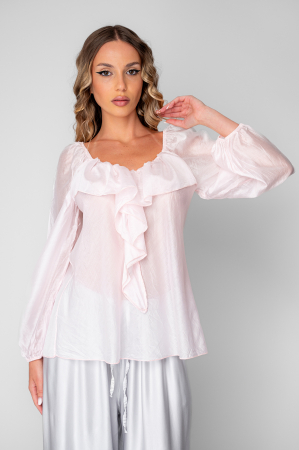 Camasi - Bluza femei cu volane Pink