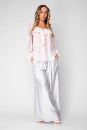 Bluza femei cu volane Pink [3]