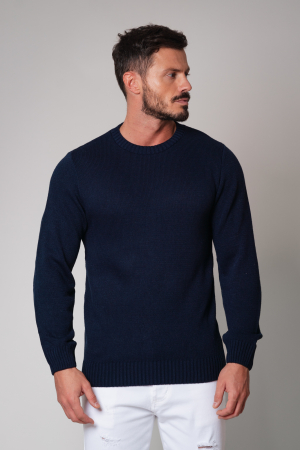 SALE - Knitted blouse Navy