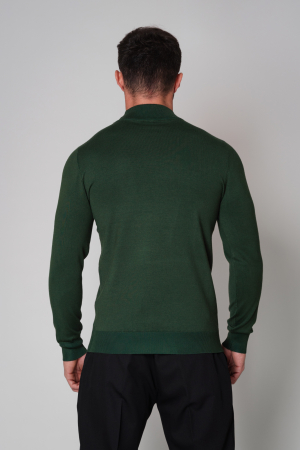 High Neck Knit Dark Green [3]