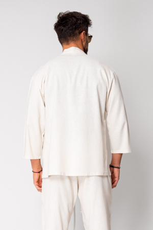 Bluza Tulum Jacheta tip kimono Off white [1]