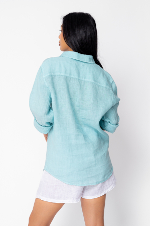 Camasa Boyfriend de plaja dIn 100% In Mint [3]