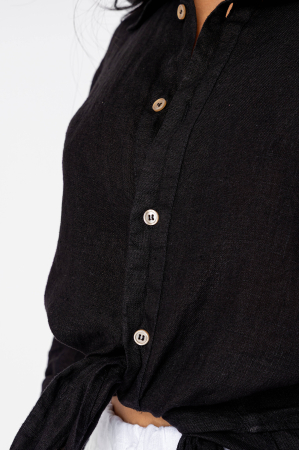 Camasa Boyfriend de plaja dIn 100% In Black [4]