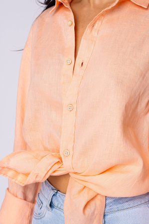 Camasa Boyfriend dIn 100% In Light Orange [4]