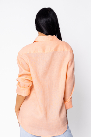 Camasa Boyfriend dIn 100% In Light Orange [2]
