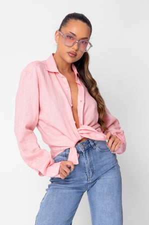 Produse din IN - Camasa Boyfriend dIn 100% In Rose