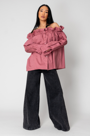 Rose Dust Long Sleeve Shoulder Shirt [4]