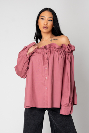 Rose Dust Long Sleeve Shoulder Shirt [1]