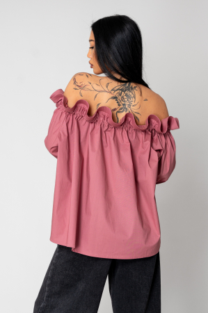 Rose Dust Long Sleeve Shoulder Shirt [2]