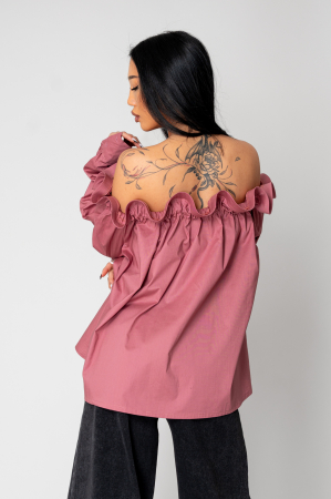 Rose Dust Long Sleeve Shoulder Shirt [3]