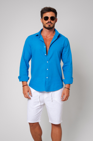 PROMOTII - Camasa dIn 100% In Premium Blue Royal