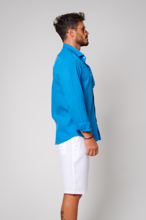 Camasa dIn 100% In Premium Blue Royal [1]