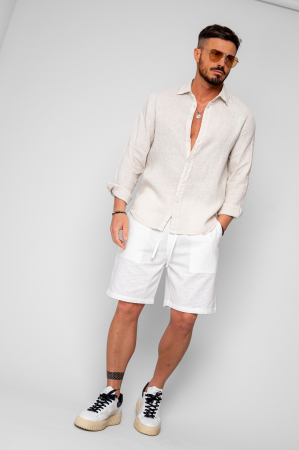 Camasa din 100% In Beige [2]