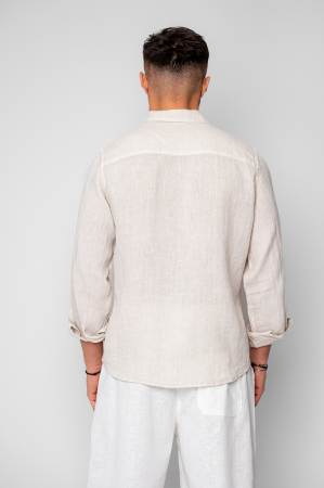 Camasa din 100% In Beige [3]