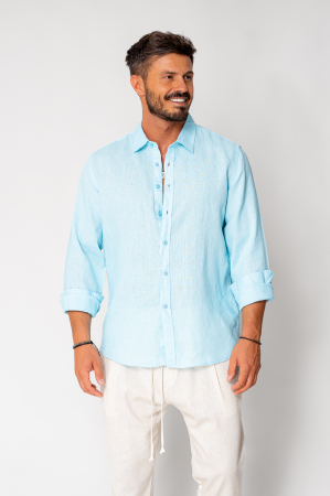 BARBATI - Camasa dIn 100% In Blue New