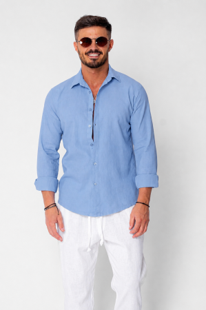 BARBATI - Camasa din 100% In Blue New