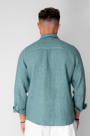 Camasa din 100% In Dark Olive [2]