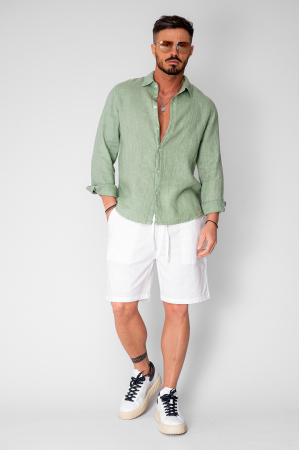 Camasa din 100% In Light Olive [4]