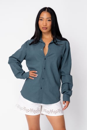 Produse din IN - Camasa dIn 100% In Maroccan Blue