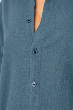 Camasa dIn 100% In Maroccan Blue [4]