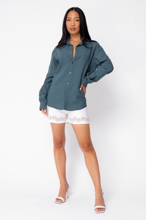 Camasa dIn 100% In Maroccan Blue [1]