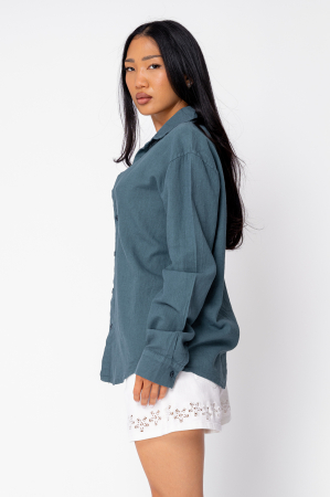 Camasa dIn 100% In Maroccan Blue [2]