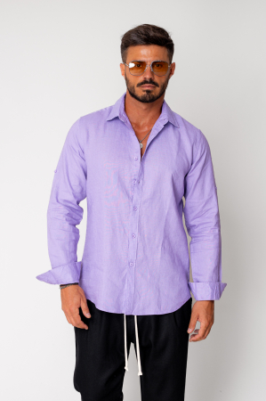 SALE - Linen 100% shirt Mauve