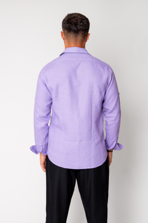 Linen 100% shirt Mauve [2]