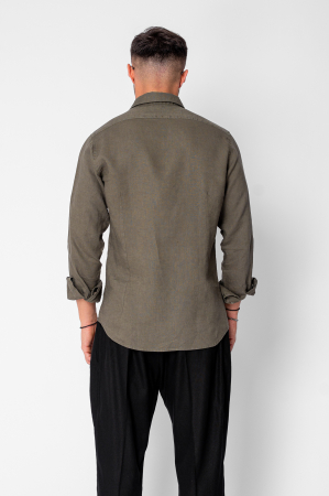 Camasa dIn 100% In Premium Dark Green [2]