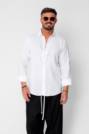 Shirts - Premium Linen 100% shirt White
