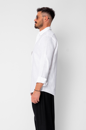 Premium Linen 100% shirt White [1]