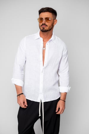 BARBATI - Camasa din 100% In White