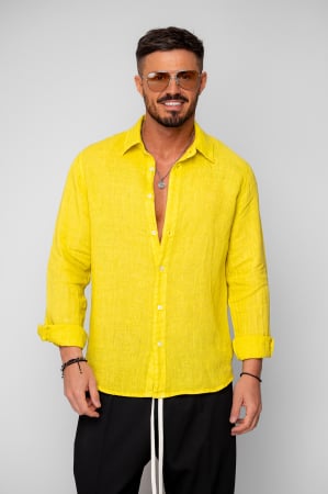 BARBATI - Camasa din 100% In Yellow