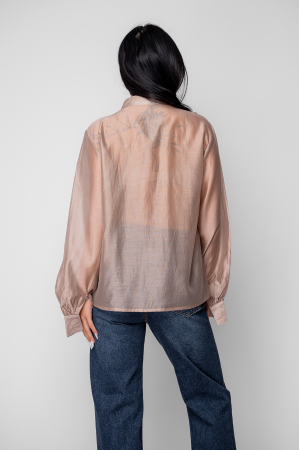 Camasa femei cu volane Taupe [3]