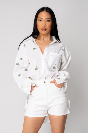 Promotii Femei - Blugi scurti din denim Off White