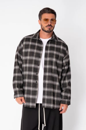 Plaid shirt Black [0]